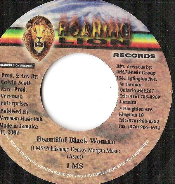 7inch Record L.M.S - Beautiful Black Woman NONE Roaring Lion Re 2001 Jamaica Reggae, Ska & Dub Used