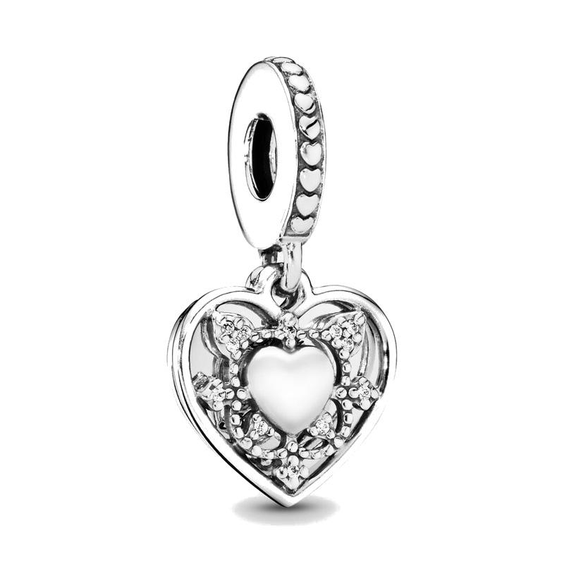 

New Authentic Copper Pendant Suitable For Bracelet Fashion Jewelry Accessories Women S Jewelry White Series Collection Note Lucky Grass Pendant