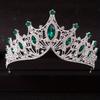 Baroque Crystal Tiaras and Crown Rhinestone Prom Diadem Headband for Women Bridal Wedding Hair Accessories Jewelry Crown Tiara
