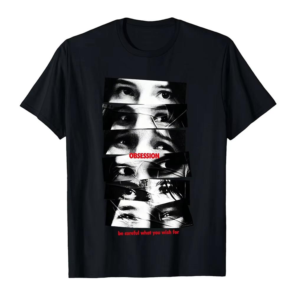 T-shirt Obsessione Cinematografica Nikki Eyes Unisex Streetwear Cotone Moda Manica Corta T-shirt Design Estivo 2026 Merchandising Grafico