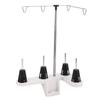 4 Spools Thread Holder Plastic and Stainless Steel Multipurpose Spool Stand for Household Sewing Mac