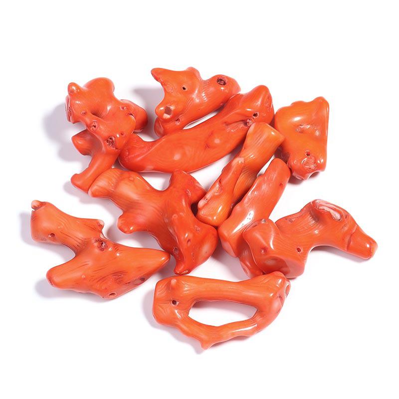 5-teiliges Anhänger-Set aus Imitatkoralle für DIY Halskette Schmuckzubehör