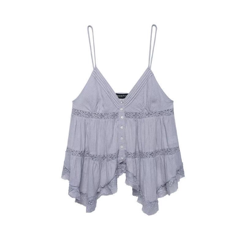 2026 Spring Fashion: European & American Style Embroidered Camisole (0881024 485) S