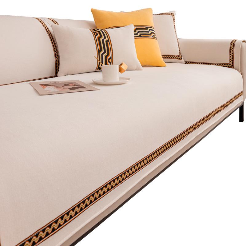 Chenille Sofa Cushion Sofa Cover Nordic Style New Four -Season Universal Non -Slip Seat Cushion Cover Cloth Towel Seat Cushion