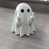Halloween Finger Ghost Figurine Spooky Resin Light-up Ghost Statue for Halloween Home Tabletop Tray Shelf Decor