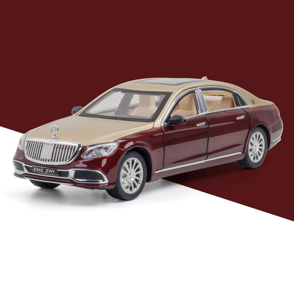 1:24 Gls600 Miniaturmodellauto Spielzeug Legierung Druckguss Sound Licht 6 Türen zu öffnen Rückzieher Schmuck Fahrzeugmodelle Für Jungen Geschenke