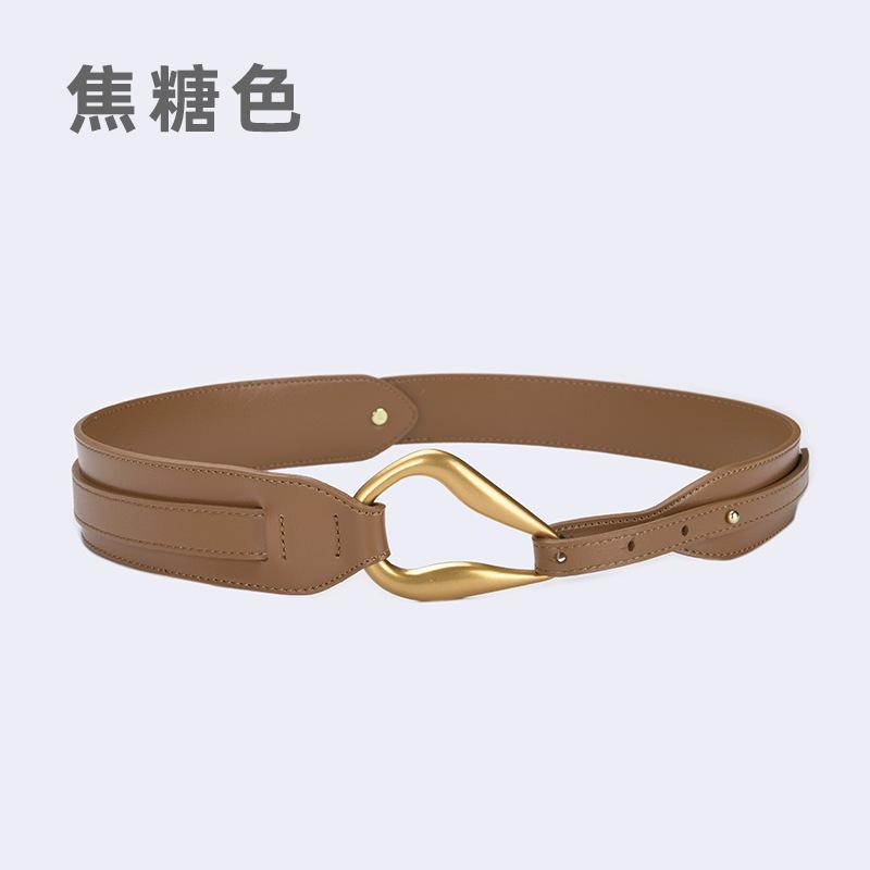 

Четыре сезона в наличии новый модный кожаный декоративный пояс универсальный большой ветровка свитер эластичный широкий пояс талия с платьем 100cm