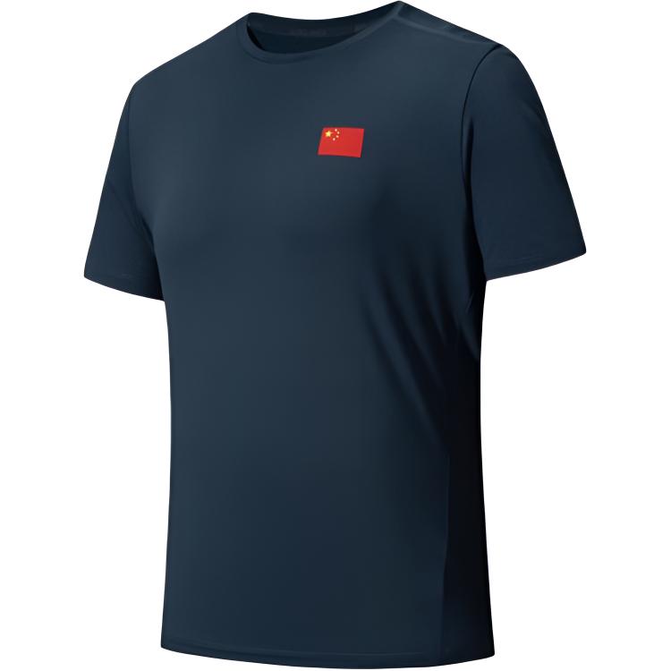 Anta Champion All-Weather Series Casual Simple Round Neck Short Sleeve T-Shirt Men Tops 152620102-7 L