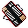 8PCS Barbecue Skewers Stainless Steel BBQ Roasting Sticks with Wood Handle for Camping Grill
