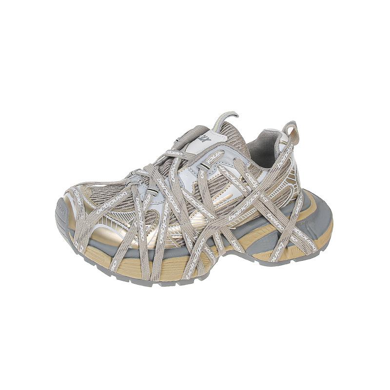 2025 New Paris Dad Shoes Women's Platform Spider-man Retro Heightening Old Catwalk Sports and Leisure Shoes Women