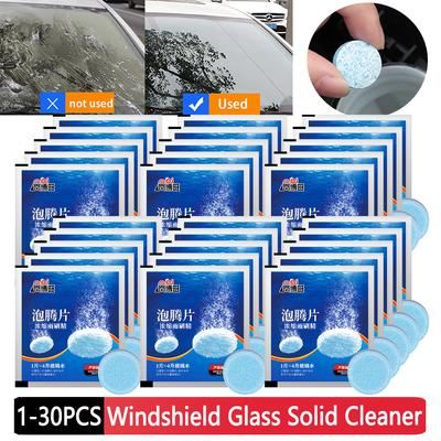 Tablete concentrate Detergent Soluție de curățare a parbrizului pentru mașină Tabletă efervescentă Spălătorie automată Peleți Produs de curățare solidă a geamurilor de parbriz auto
