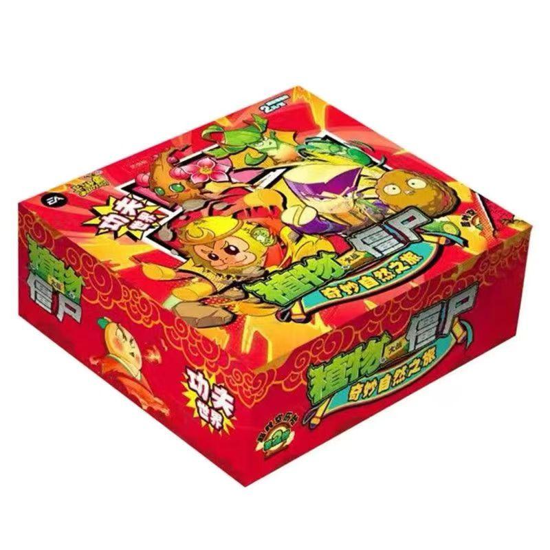 Official Genuine New Plants Vs. Zombies Fantasy Universe Combo Set Rubber Man Collectible Cards Anime Merchandise Gifts