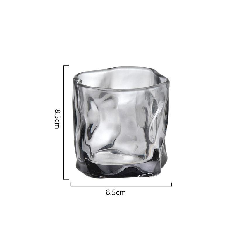 

9,6 унций 280 мл Серый Twist Cup Чашка для напитков Бытовая чашка для льда Кофейная чашка Питьевая вода Стакан для вина в иностранном стиле Чайная кружка в европейском стиле 1pcs