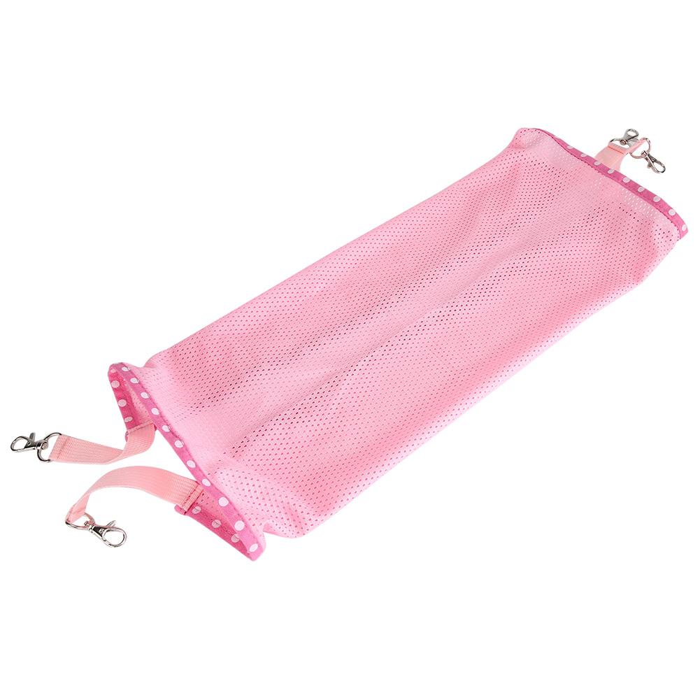 Winter Sommer Zwei Seiten Multifunktionale Tragbare Atmungsaktive Netz Haustier Hängematte Hängebett für Katzen Hunde(Rosa S)