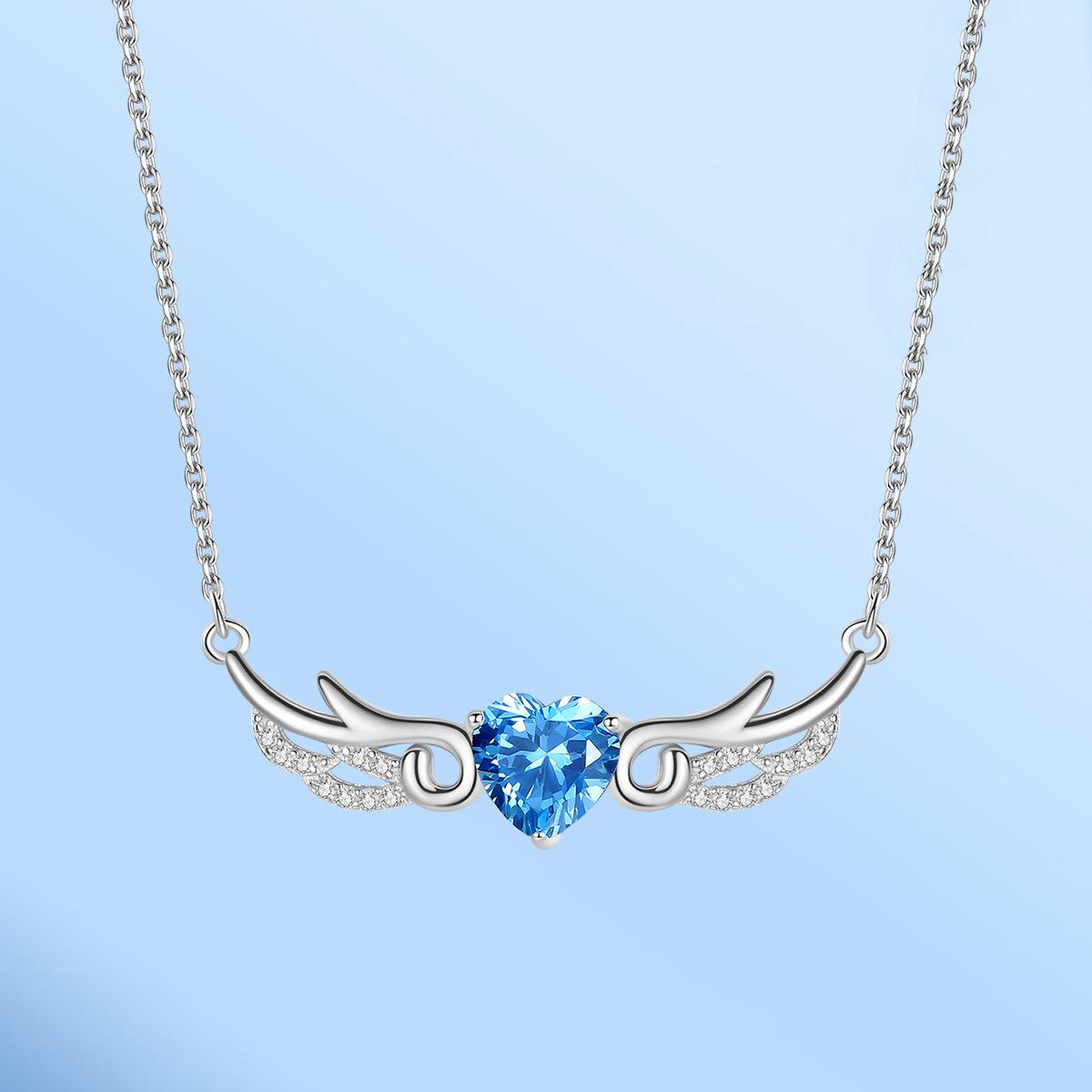 

Ожерелье с крыльями ангела, женская мода, температура, индивидуальность, универсальный кулон, ожерелье с ключицей