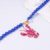 Animals Lobster Pendant Necklace for Women Summer Beach Party Jewelry Gifts