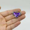 Gothic Heart and Thorns Cross Pendant for DIY Halloween Jewelry