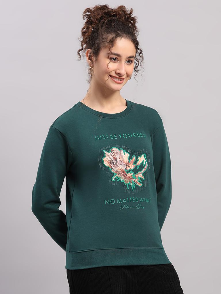 MONTE CARLO Women Round Neck Full Sleeve Sweatshirt