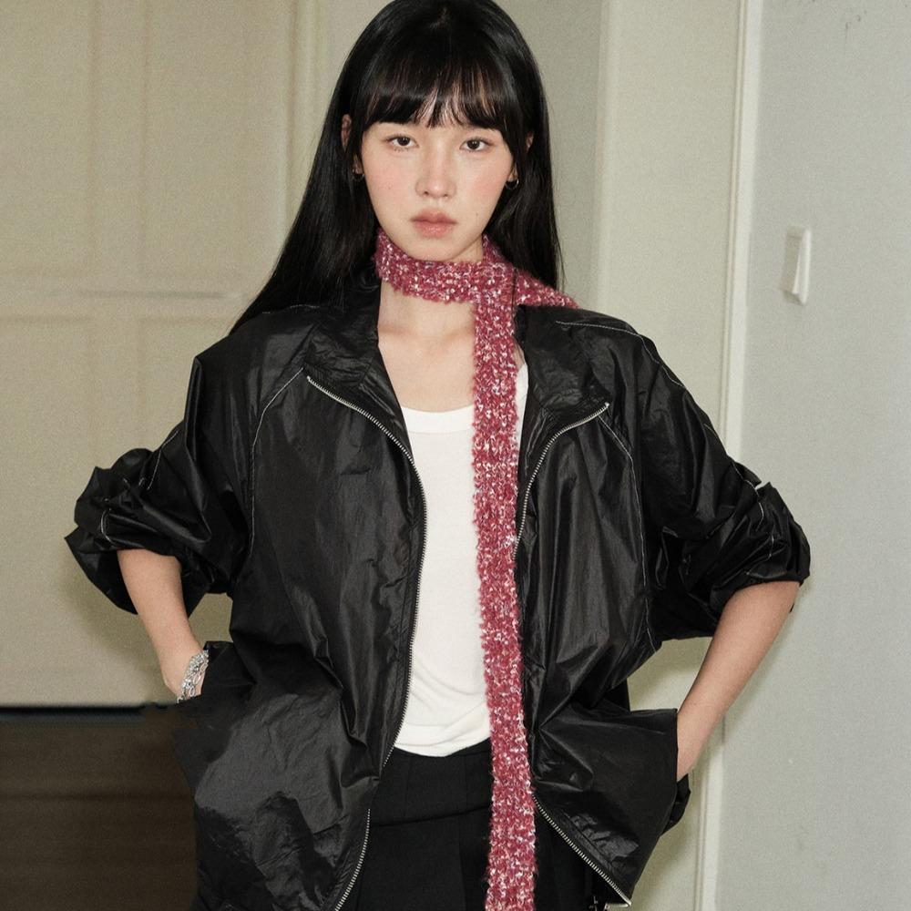 Harajuku Long Narrow Scarves Y2K Plush Knitted Scarves Casual Spicy Girl Scarf  Winter/ Autumn