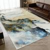 Modern Gold Carpets Abstract Living Room Decoration Bedroom Lounge Large Size Rugs  Non-slip Washable Floor Mats Customizable