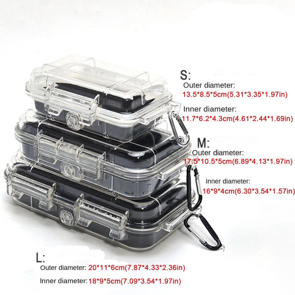 ABS Sealed Storage Box Shockproof Waterproof Toolbox Durable Camping Box