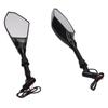Rear View Mirrors with LED Turn Signals Universal Motorcycle Indicator Left and Right Replacement for Ducati