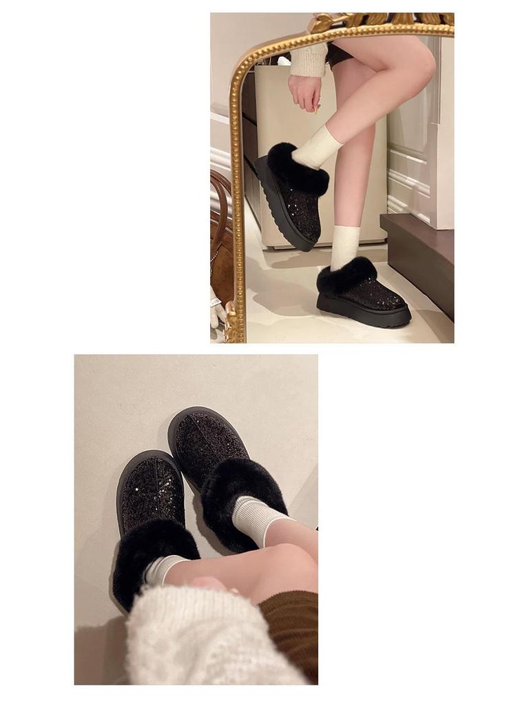 2024 Women's Plus Size Winter Thick-Soled Warm Snow Boots