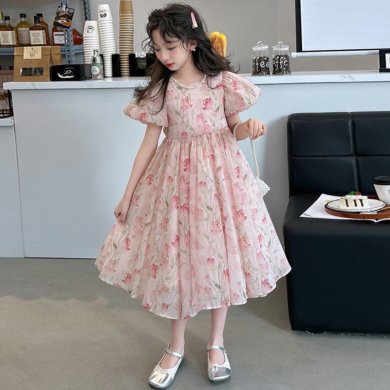 Girls Dress Summer Little Kid Princess Fashion Dresses Casual Catwalk Avant Garde