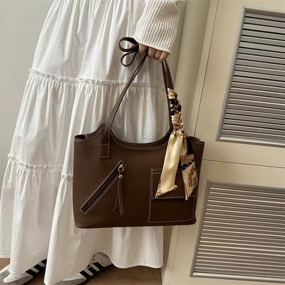Neue Version modische große Kapazität lässige Handtasche Retro einfache Pendler Schulter-Tote-Tasche Damen