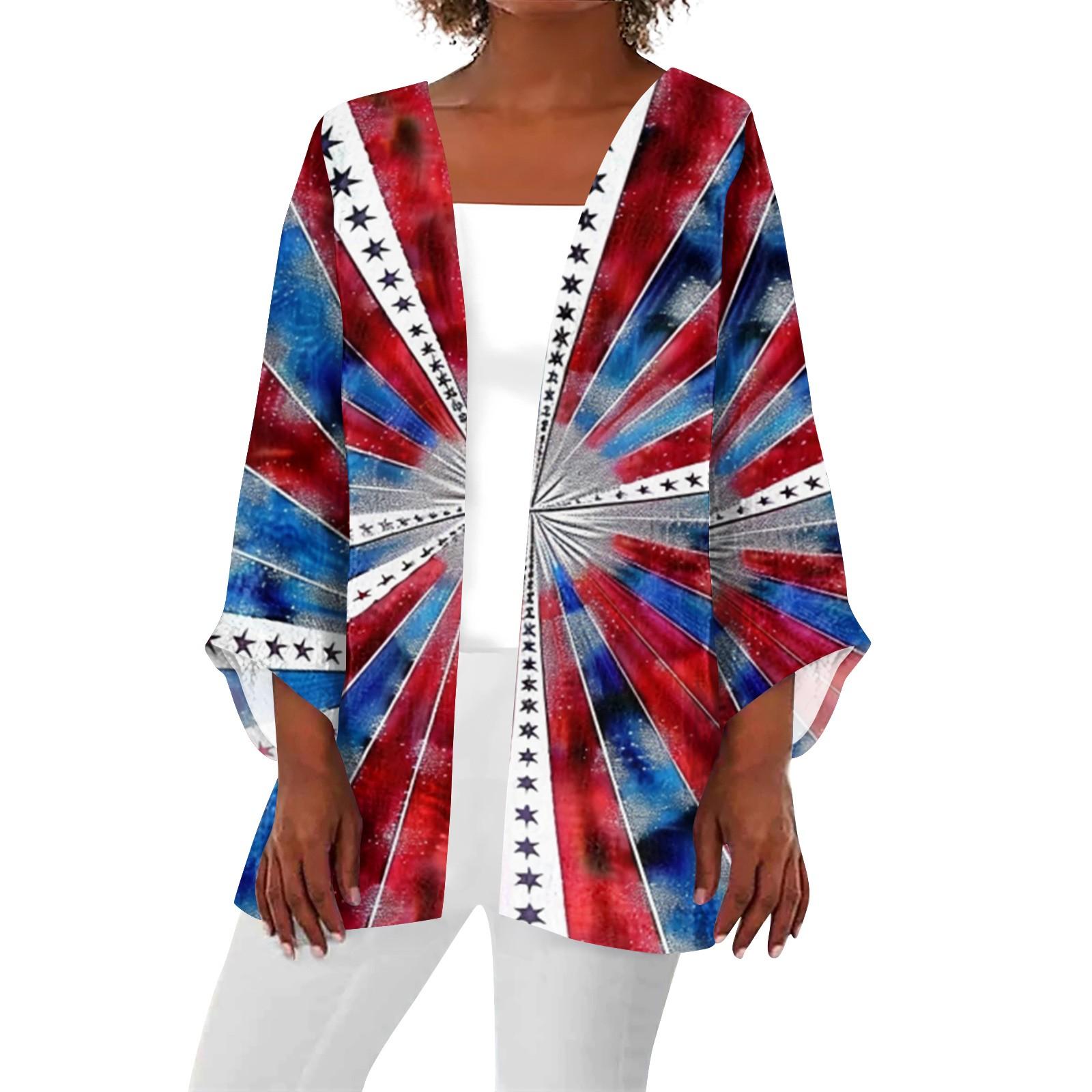 Женская повседневная модная легкая куртка средней длины с принтом — фото 3