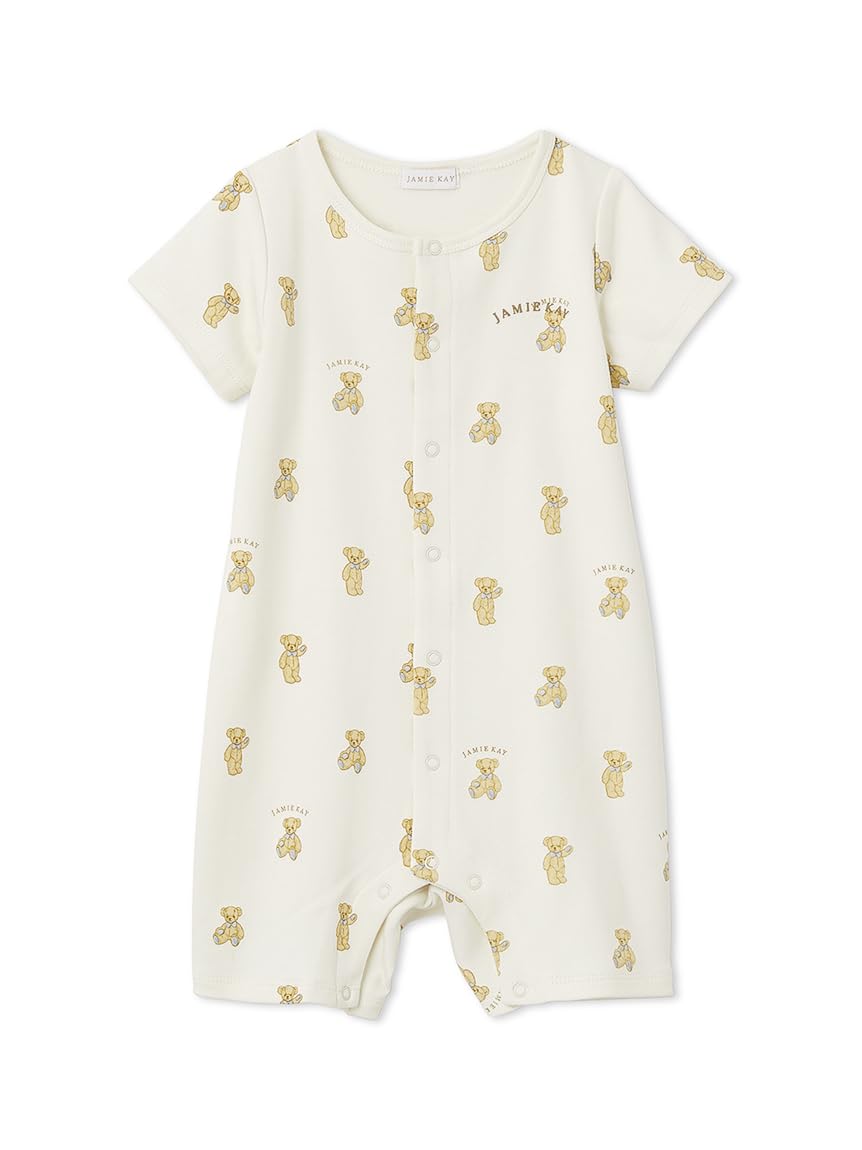 

OC JK Bear Print Romper JBCO252919 Baby OWHT 70 [Jamie Kay]