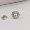 Korean Style Copper Inlaid Zirconia Summer Brooch Cardigan Collar Pin