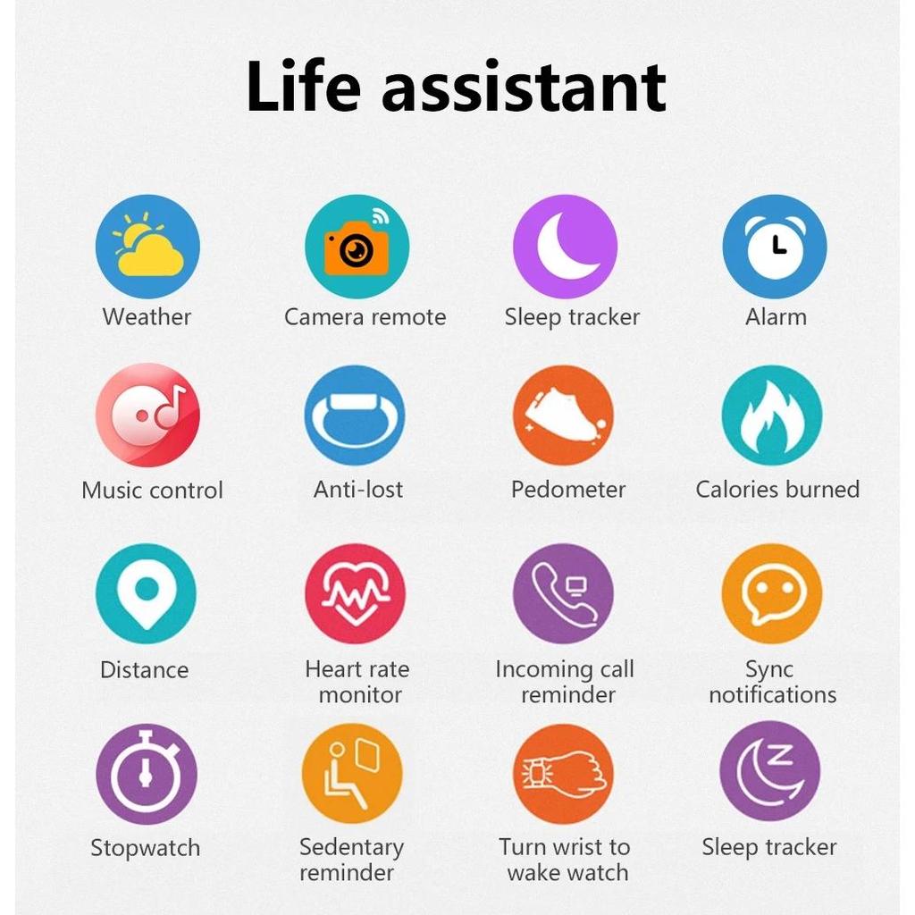 Nowy inteligentny zegarek dla mężczyzn i kobiet Prezent dla Xiaomi Pełny ekran dotykowy Sport Fitness Zegarki BT Call Cyfrowy smartwatch Zegarek na rękę