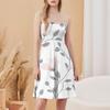 Fashionable Women's Casual Tube Top Floral Print Sleeveless Dress