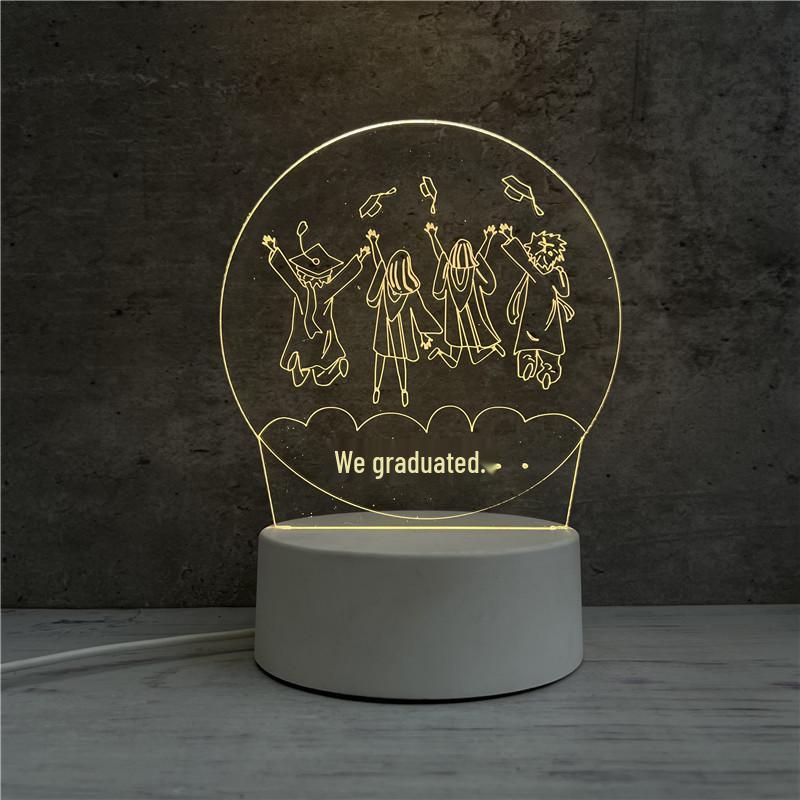 Acrylic 3D Night Light - Custom Table Lamp with Logo, Ideal for Events & Christmas Gifts
