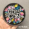 Love Nature Patch Magic Mushroom Embroidery Patches For Clothing Diy Iron-On Stickers Appliques Flowers Stripes