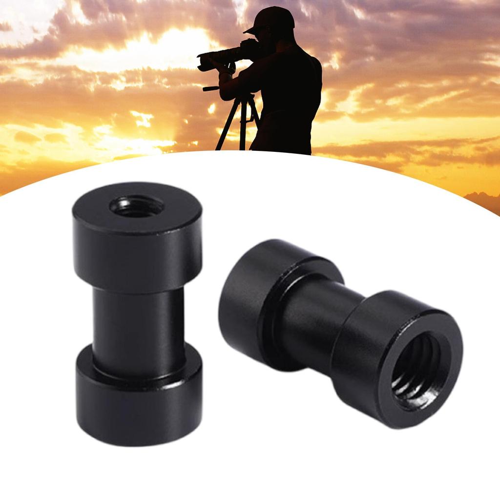 Aluminum Tripods Light Stand Adapter 3/8 Female To 1/4 Female Screw Holder for Monopods and Rail Systems