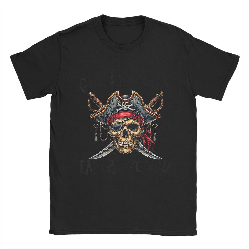 Unisex TShirts Gasparilla 2026 Pirate Festival Tampa FL Creative Cotton Tee Shirt Short Sleeve Clothes Birthday Present