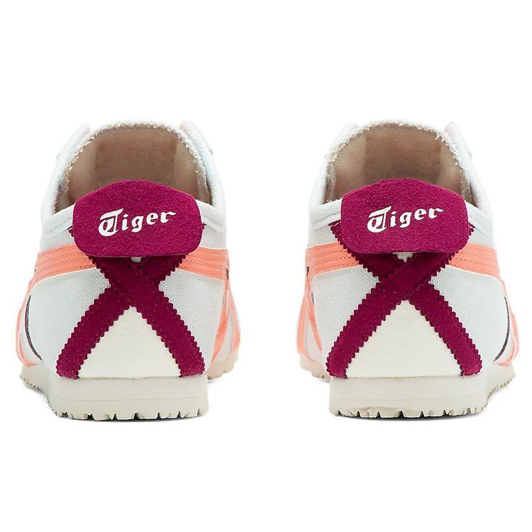 Onitsuka Tiger Mexico 66 Slip-On Comfortable Lightweight Durable Low-Top Running Shoes Women sneaker White Orange Purple 1182A087-400