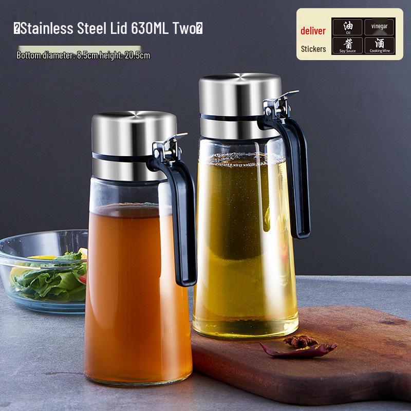 304 Edelstahl Auslaufsicheres Öl- & Essigflaschen-Set