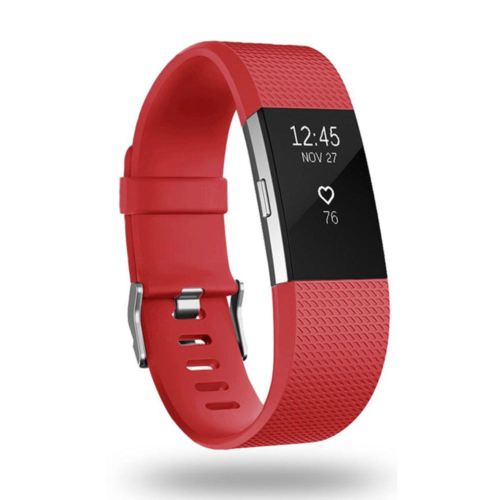 Fitbit Charge 2 Checkered Pattern TPE Sport Replacement Wristband Strap