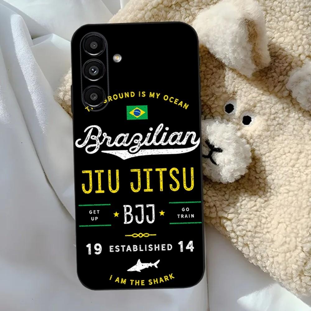 

BJJ Brazilian Jiu Jitsu OSS Phone Case For Samsung S24,23,22,30,21,10,9,Ultra,Plus,Lite,FE,5G Black Soft Case Samsung S235G