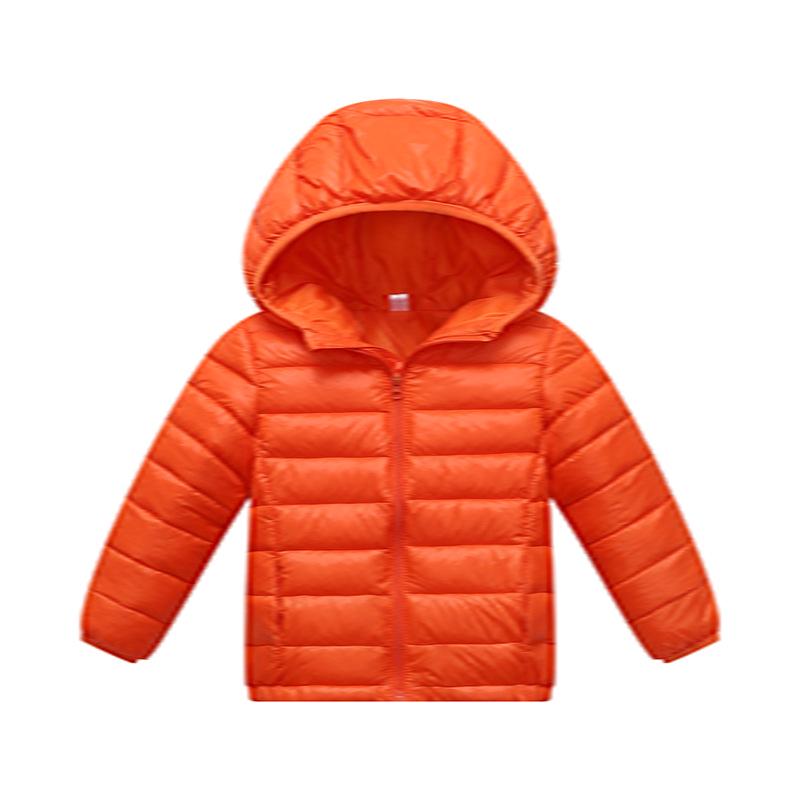2025 Winter Kids' Down Cotton Jacket - Boys & Girls Solid Color Lightweight Coat for Autumn & Winter