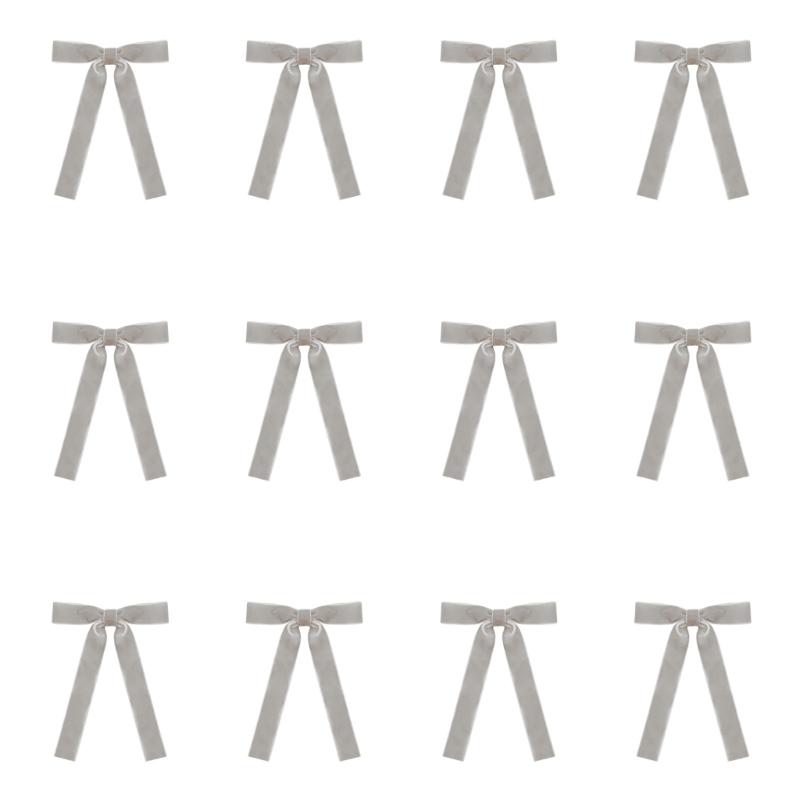 Elegant Velvety Twist Bowknot Christmas Tree Ornament Velvety Holiday Decors For Festival Home Office Decors top sale