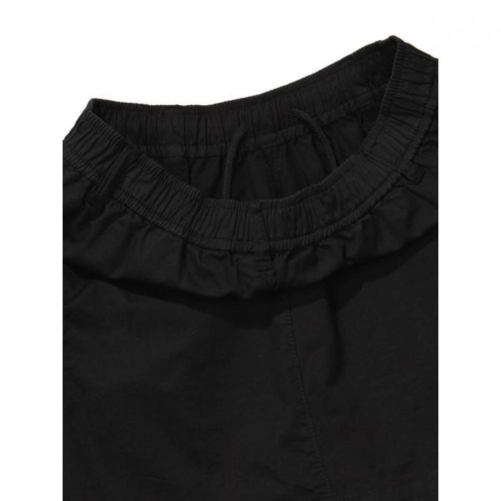 [24ss] Women Skirt Pocket Half Pants  Black 