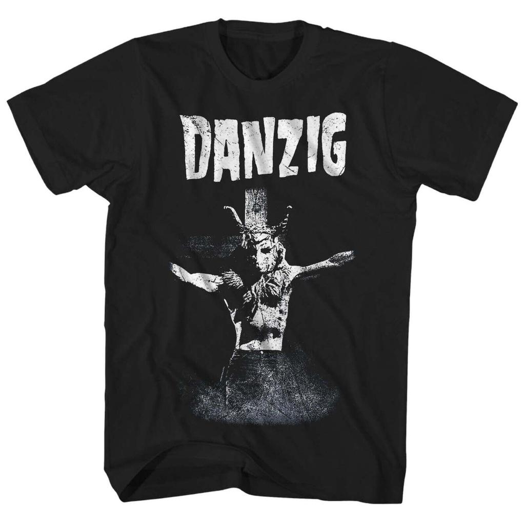 DANZIG cd lgo Glenn Goats Head MAN ON CROSS Official SHIRT LG New lucifuge gods