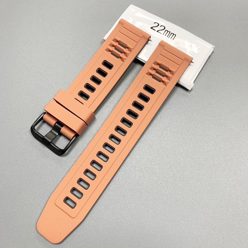 22mm Silicone Strap For Huawei Watch 5 4/GT6 Pro GT 6 5 4 3 46mm Replace Band For Amazfit Bip 6 5/BALANCE 2 GTR4 Sports Bracelet