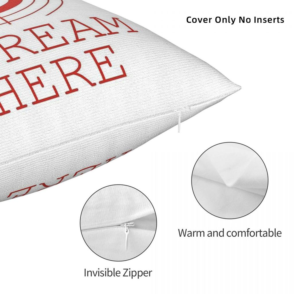 Leg dein Gesicht hier hin und schreie hier Quadratischer Kissenbezug Polyester Leinen Samt Kreativer Reißverschluss Dekorative Kissenhülle Heim Kissenbezug