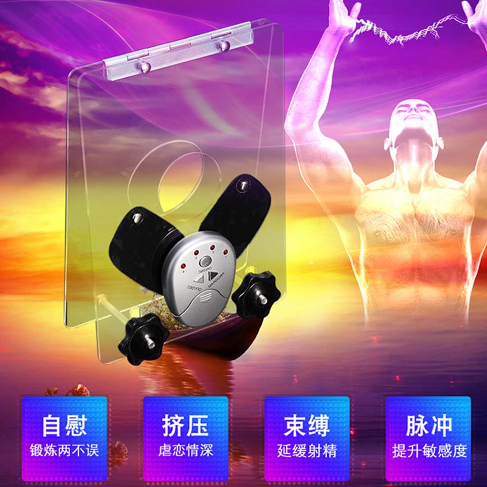 Vibrating Ring For Penis Massager Electro Shock Scrotal Splint Cock Bondage Restraints Men Sex Toy Erotic Products Male Chastity