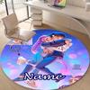 Personalized K-KPop Demon Hunters Round Chair Office Rug - Perfect for Mat, Office Chair & More - Ideal Gift for Birthdays and Holidays